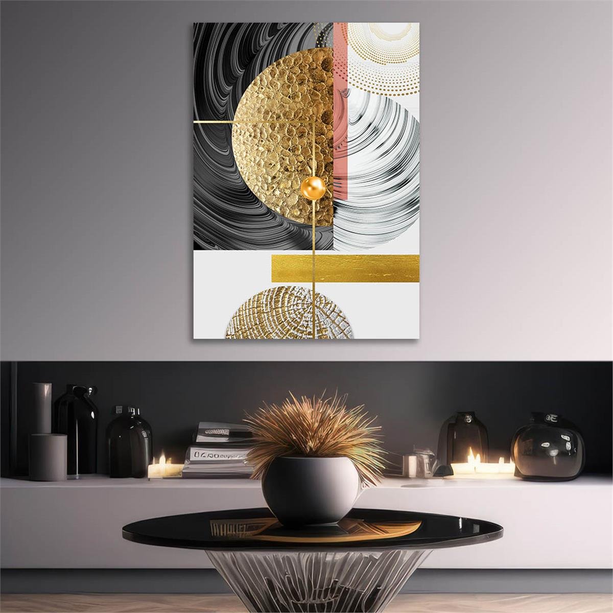 Vertical Tempered Glasss Wall Arts Art-Themed 285