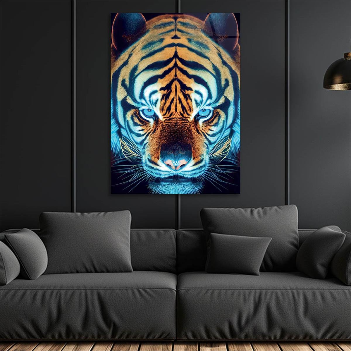 Vertical Tempered Glasss Wall Arts Natured-Themed224