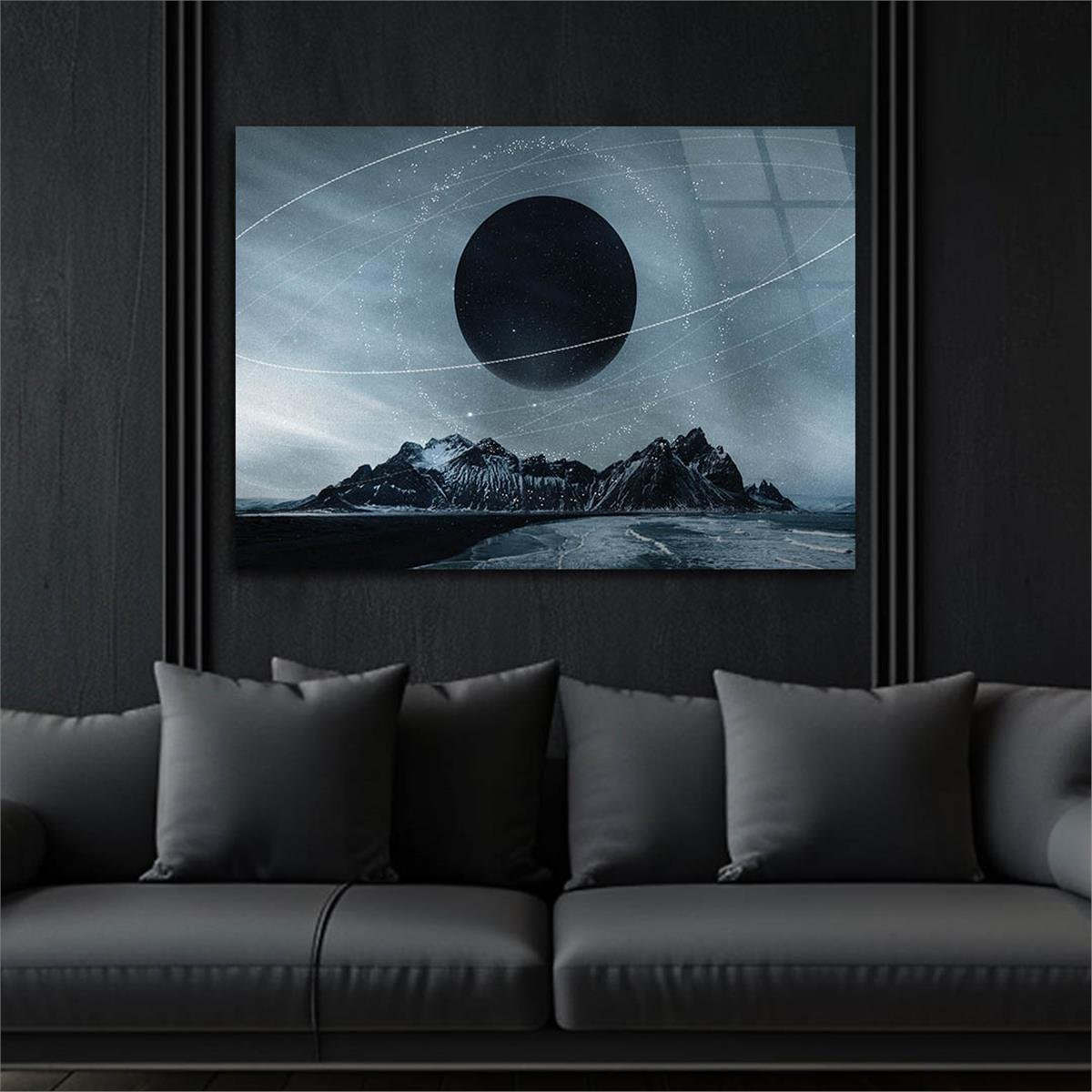 Horizontal Art-Themed Tempered Glass Wall Art 268
