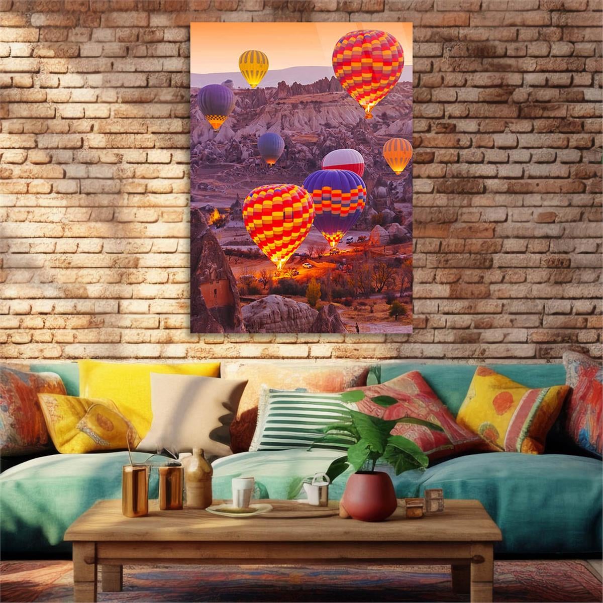 Tempered Glasss Wall Arts Natured-Themed