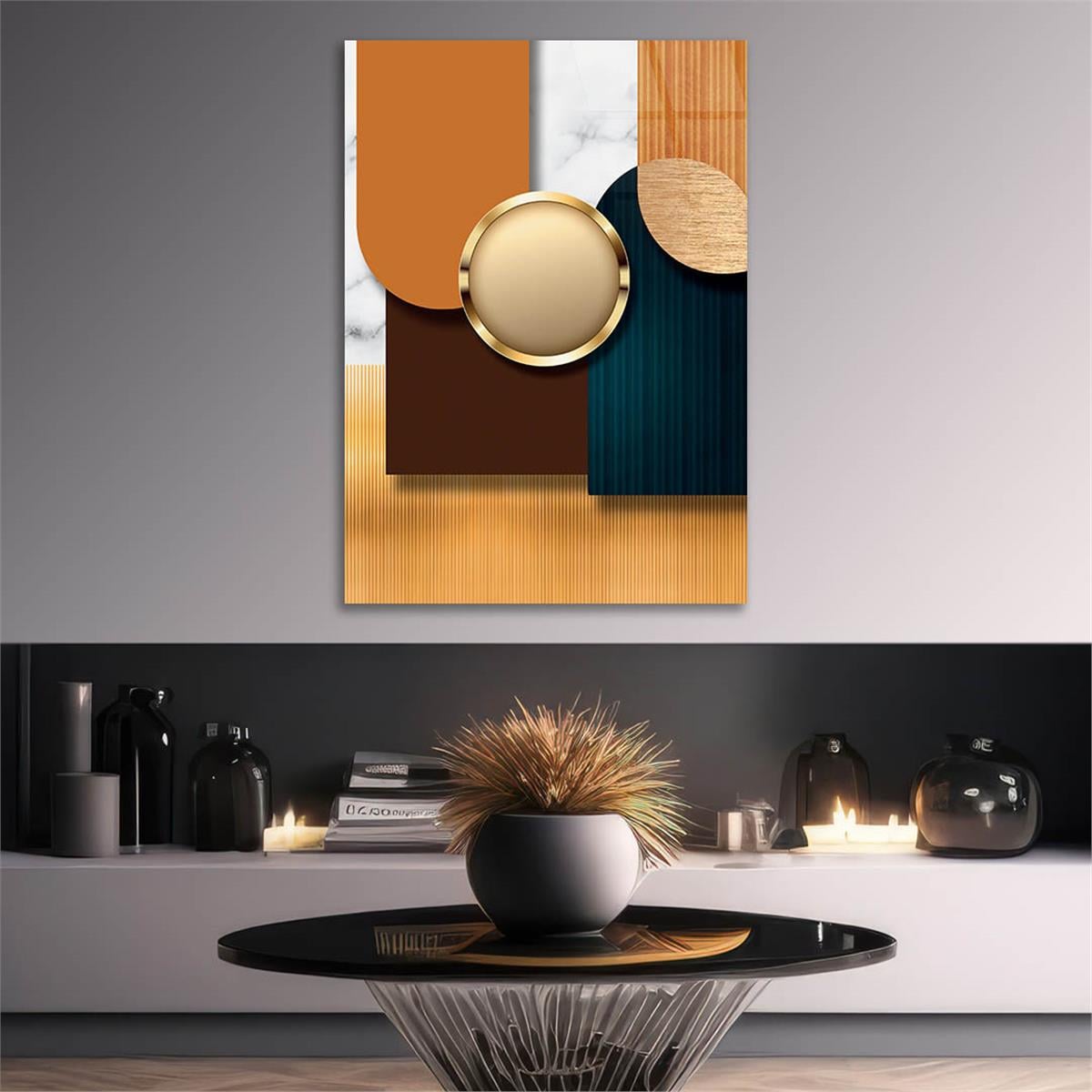 Vertical Tempered Glasss Wall Arts Art-Themed242