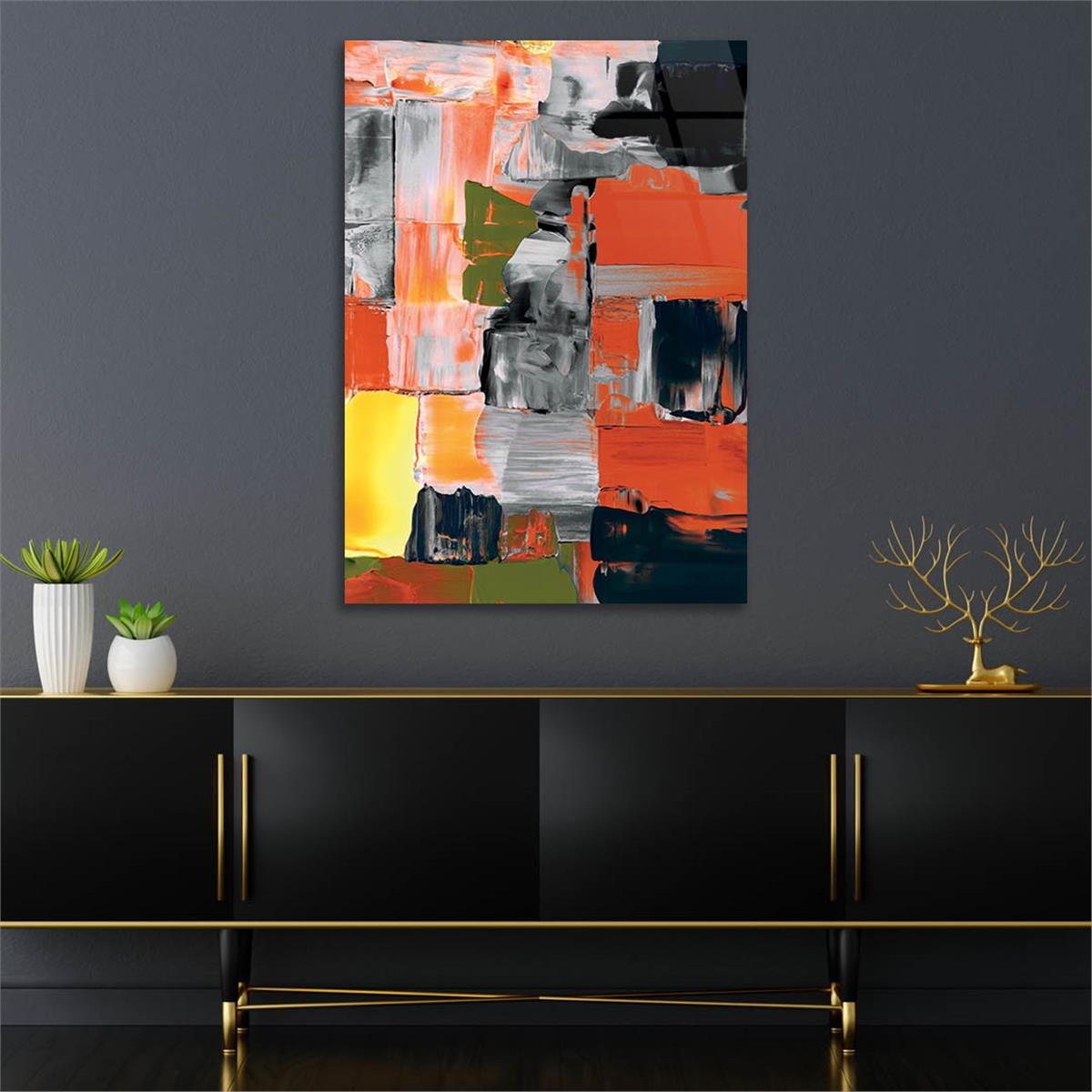 Vertical Tempered Glasss Wall Arts Art-Themed234