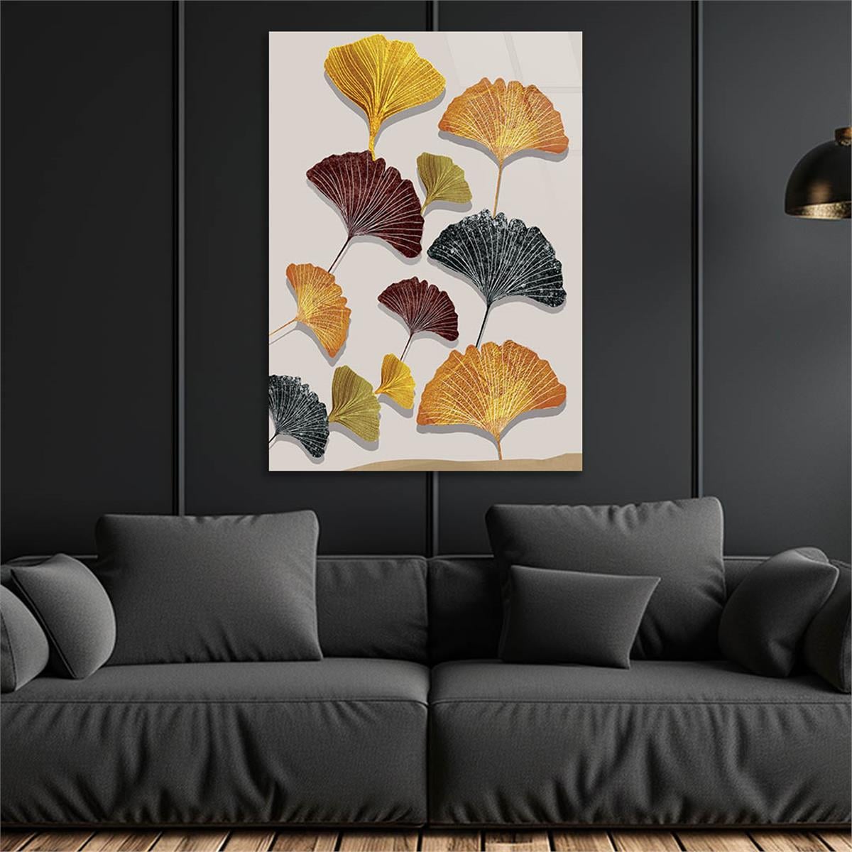 Vertical Tempered Glasss Wall Arts Art-Themed278