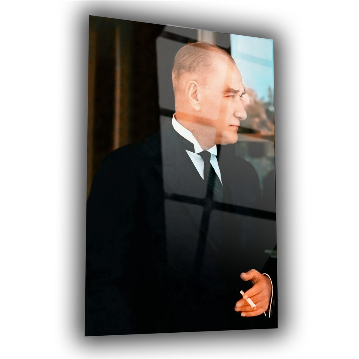 Dikey VatanTemalı Cam Tablo 239