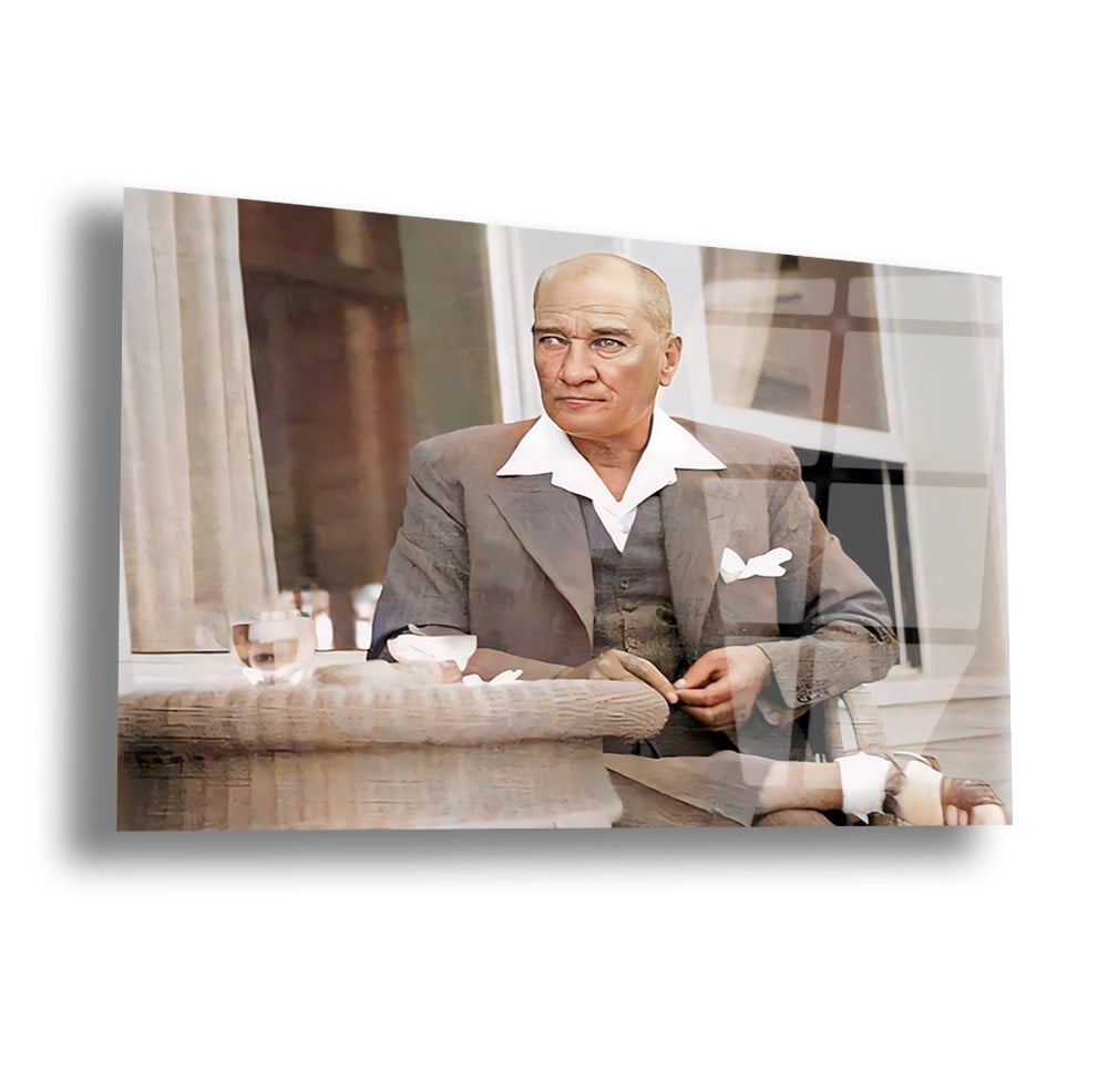 Yatay VatanTemalı Cam Tablo 104