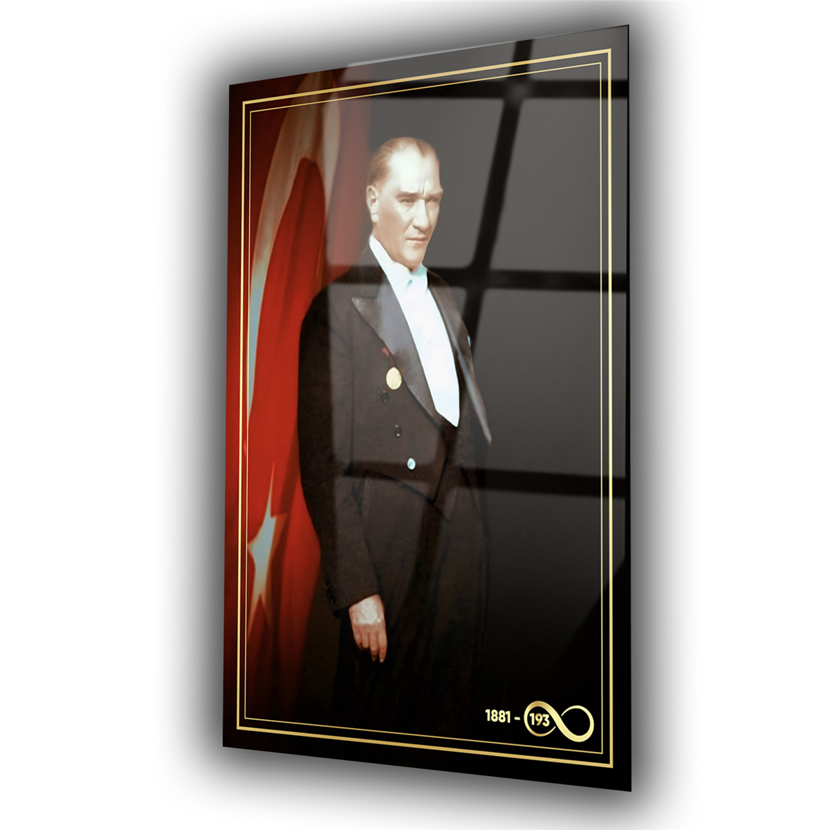 Dikey VatanTemalı Cam Tablo 262