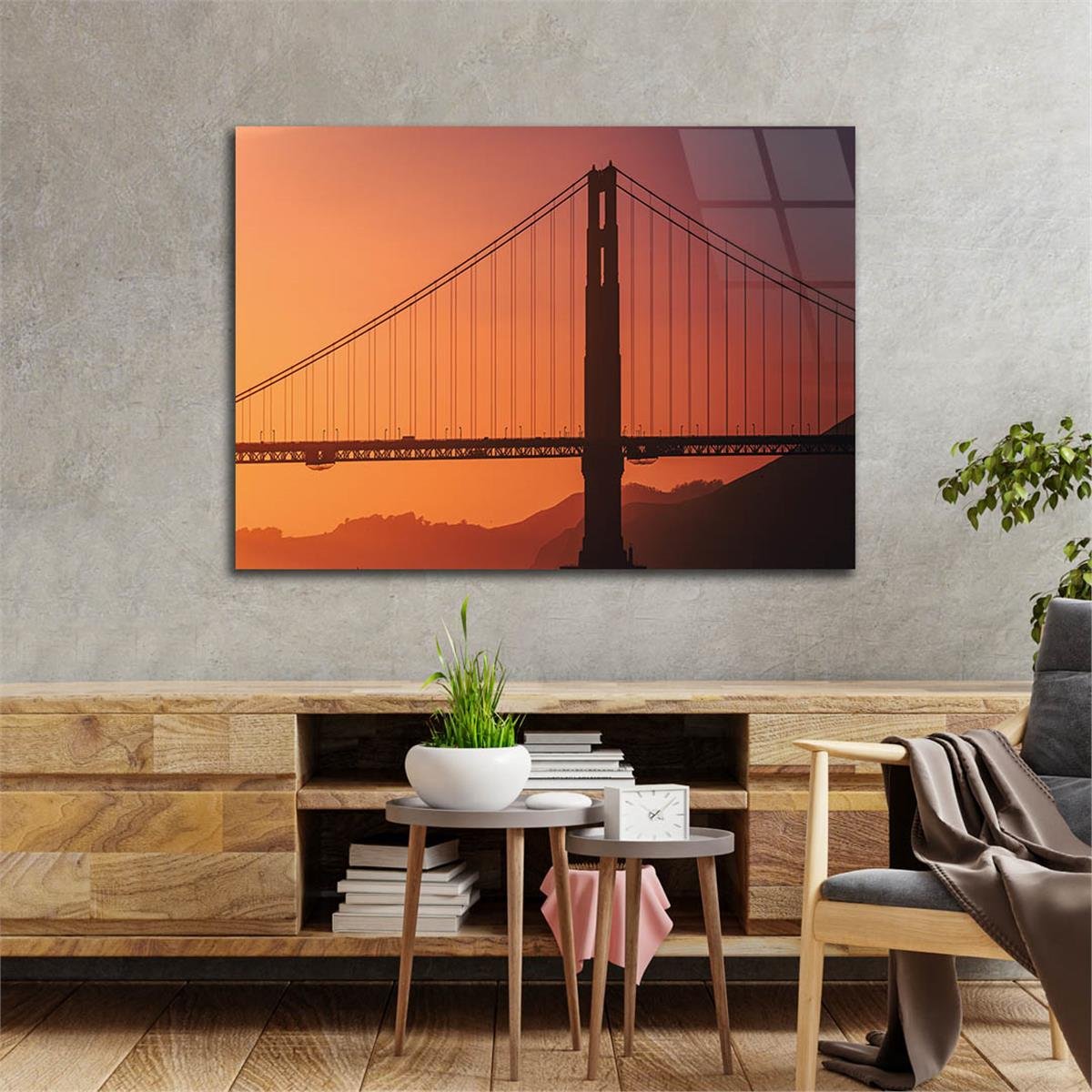 Tempered Glasss Wall Arts Natured-Themed
