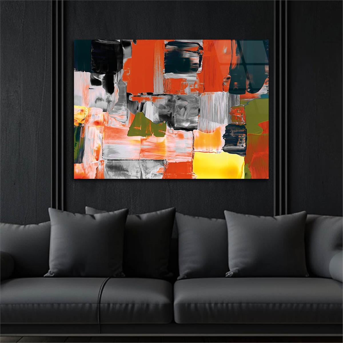 Horizontal Art-Themed Tempered Glass Wall Art 253