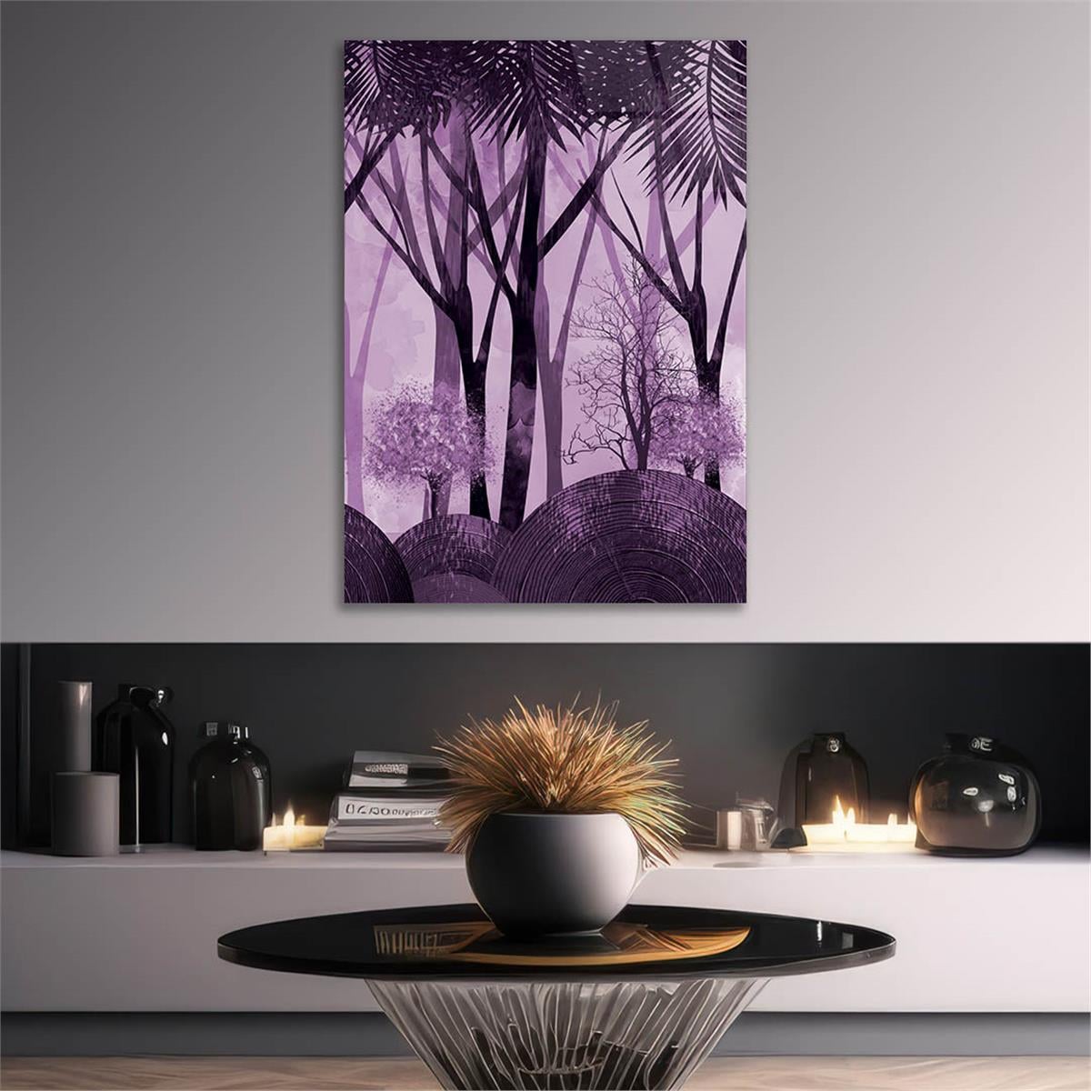Vertical Tempered Glasss Wall Arts Art-Themed272