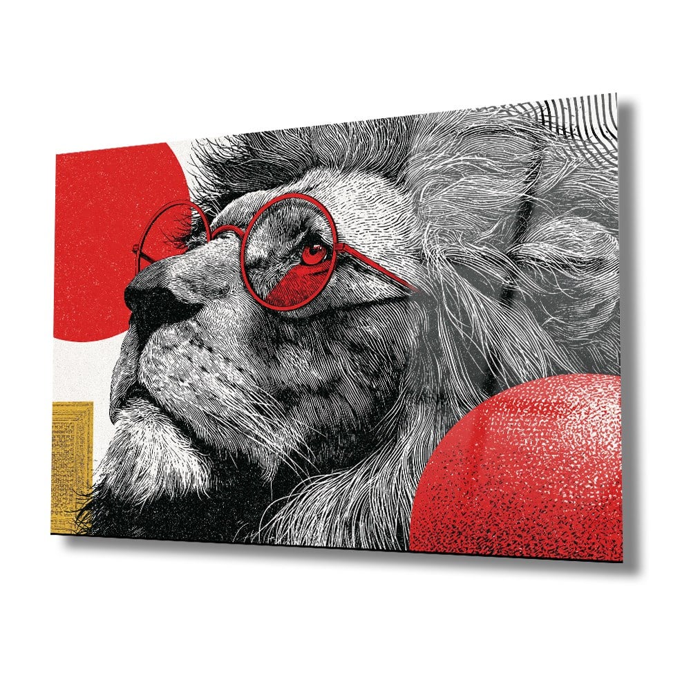 Horizontal Art-Themed Tempered Glass Wall Art 572