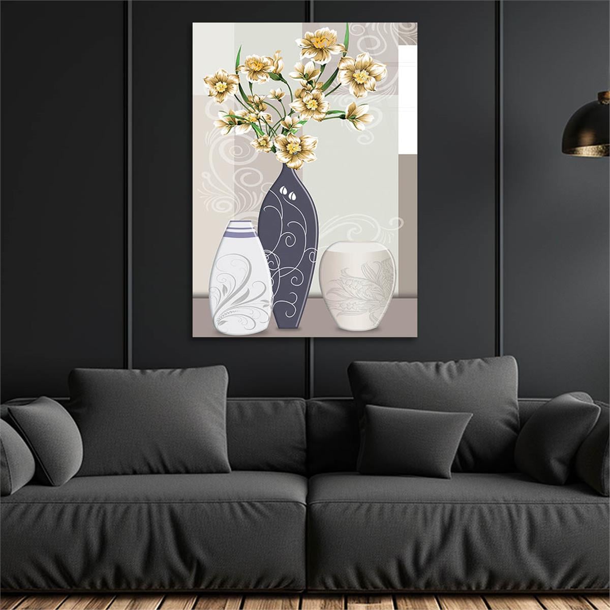 Vertical Tempered Glasss Wall Arts Art-Themed260