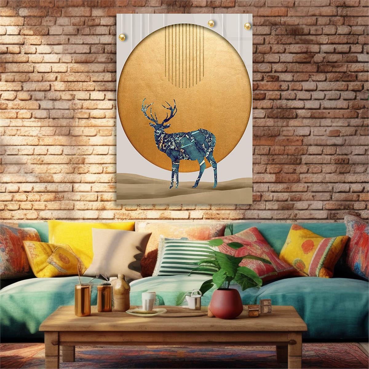 Vertical Tempered Glasss Wall Arts Art-Themed277