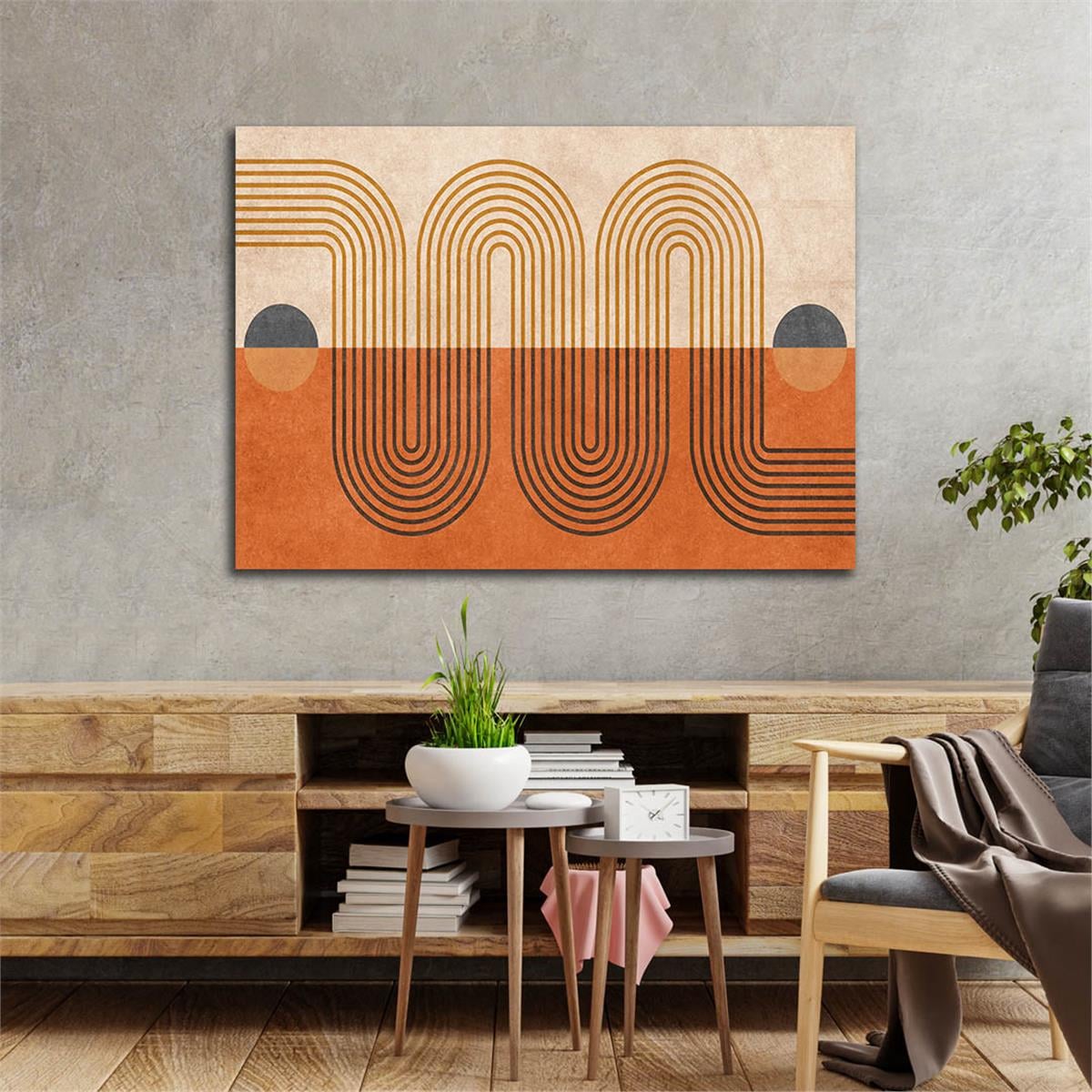 Horizontal Art-Themed Tempered Glass Wall Art 242