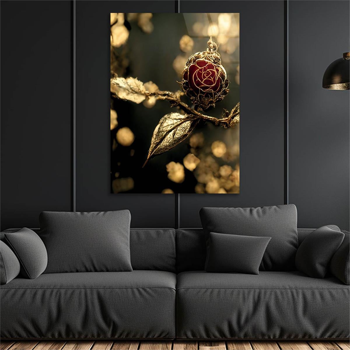 Vertical Tempered Glasss Wall Arts Art-Themed269