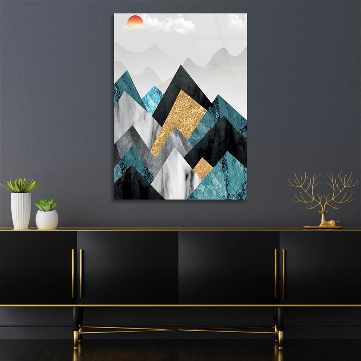 Vertical Tempered Glasss Wall Arts Art-Themed255