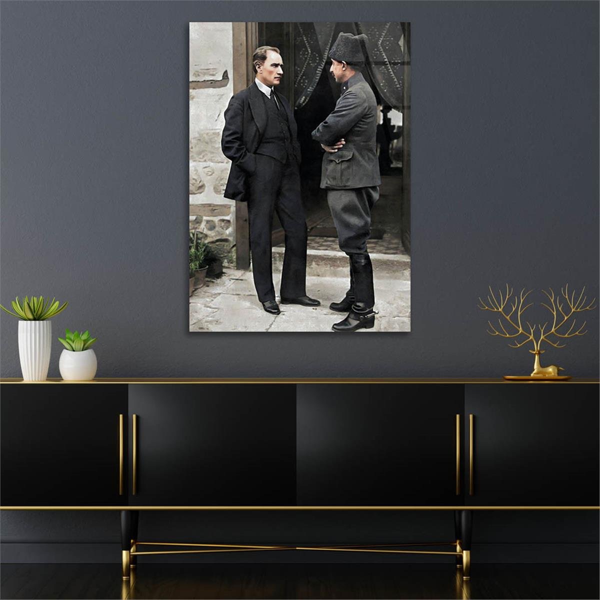 Dikey VatanTemalı Cam Tablo 222