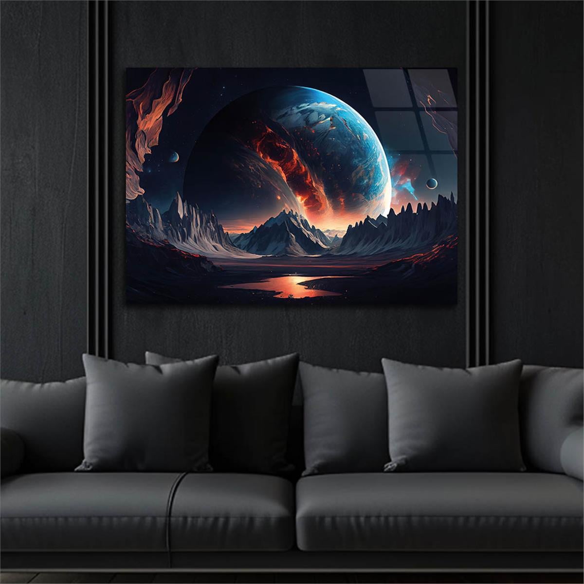 Horizontal Art-Themed Tempered Glass Wall Art 267