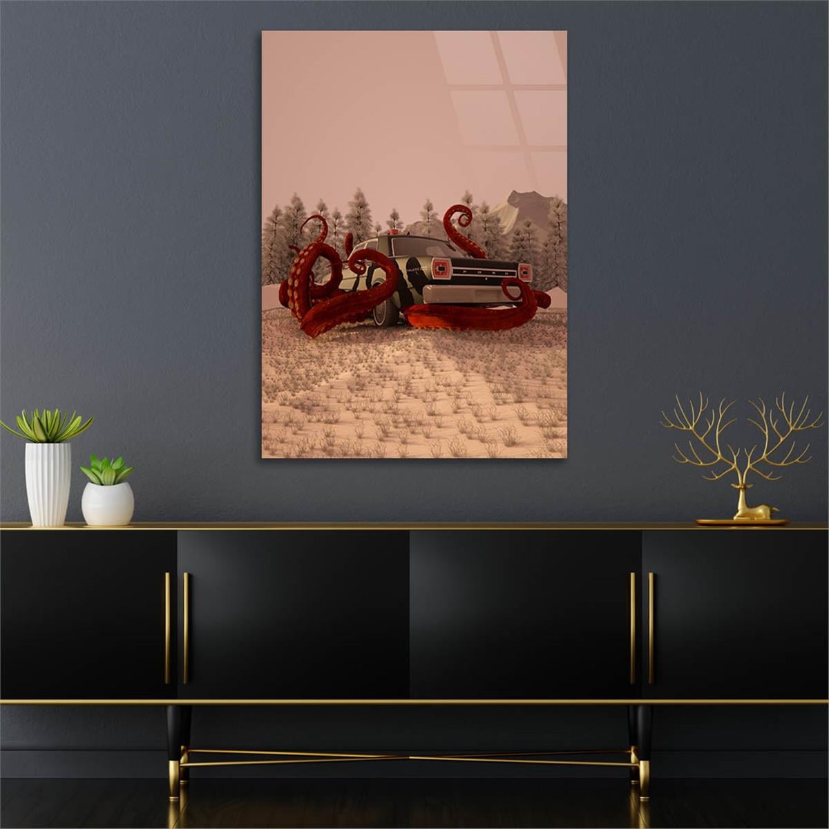 Tempered Glasss Wall Arts Art-Themed