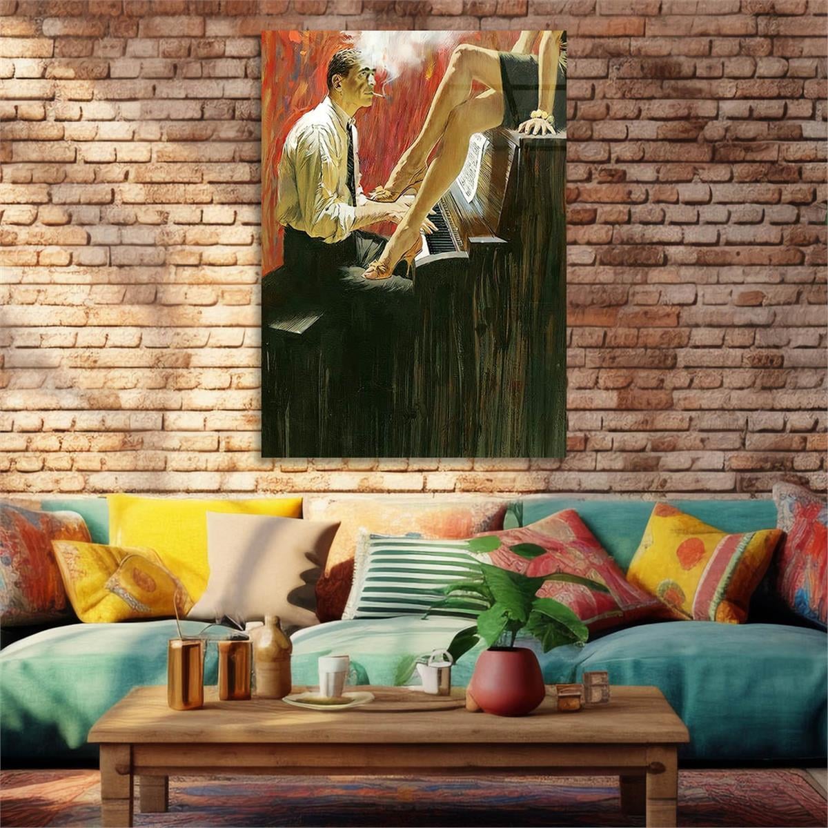 Tempered Glasss Wall Arts Art-Themed