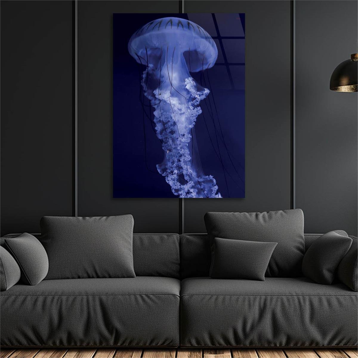 Vertical Tempered Glasss Wall Arts Natured-Themed217