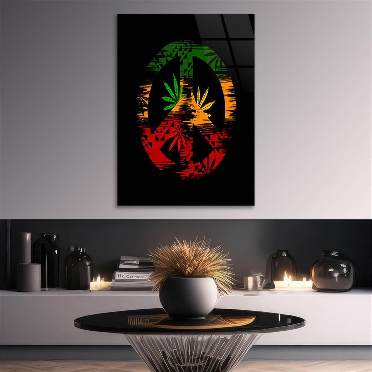 Tempered Glasss Wall Arts Art-Themed