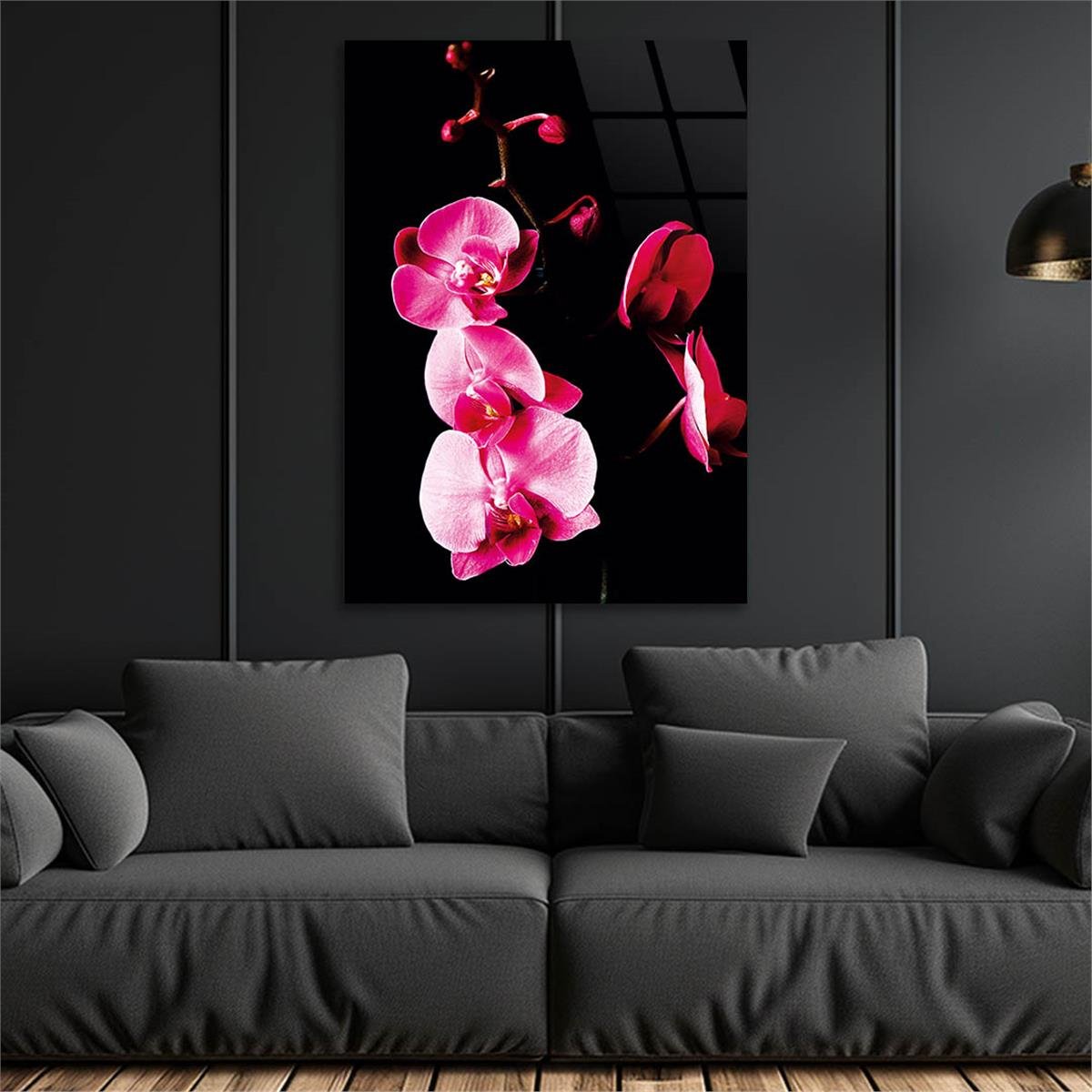Vertical Tempered Glasss Wall Arts Natured-Themed144