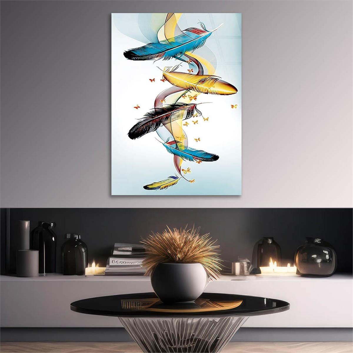 Tempered Glasss Wall Arts Art-Themed