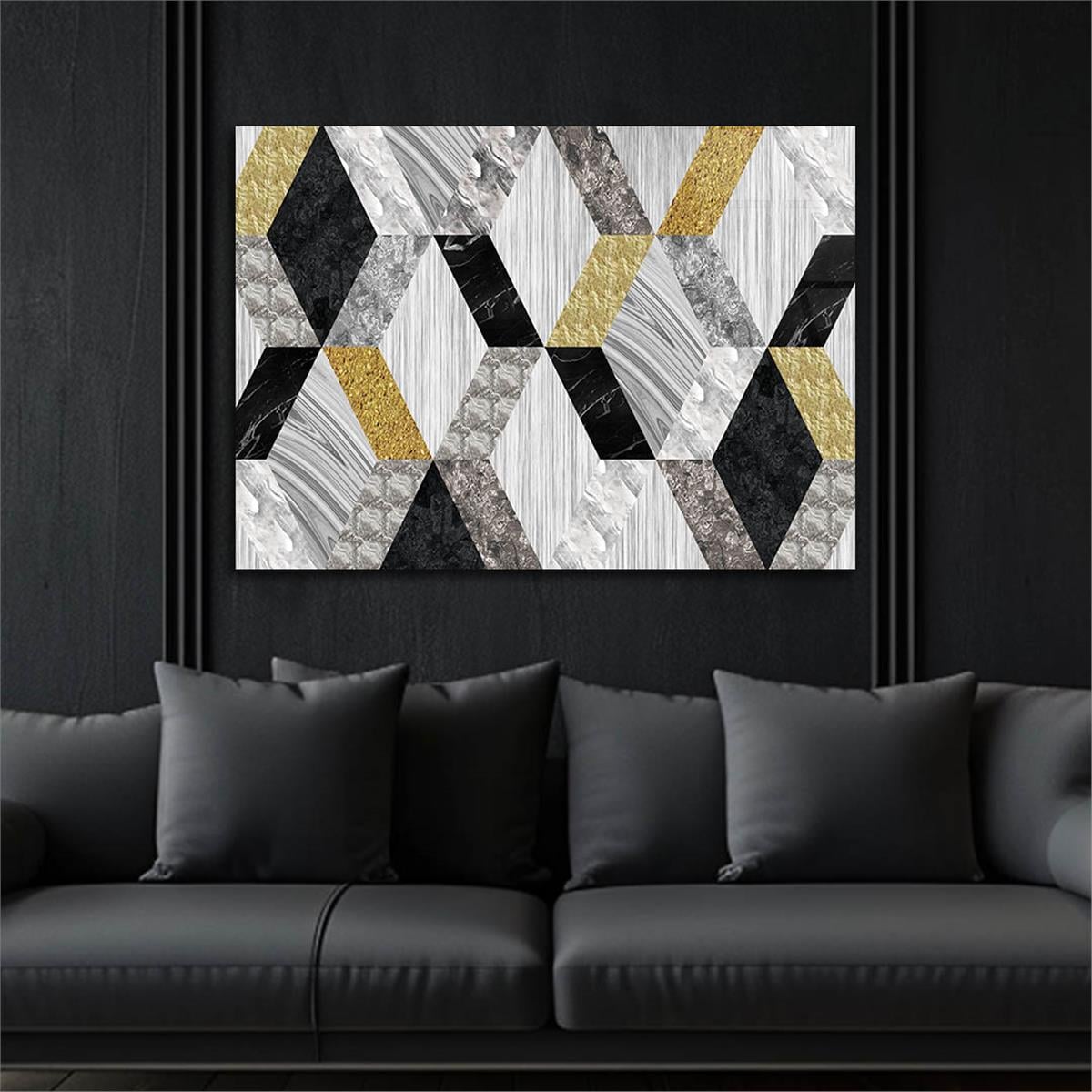 Horizontal Art-Themed Tempered Glass Wall Art 310