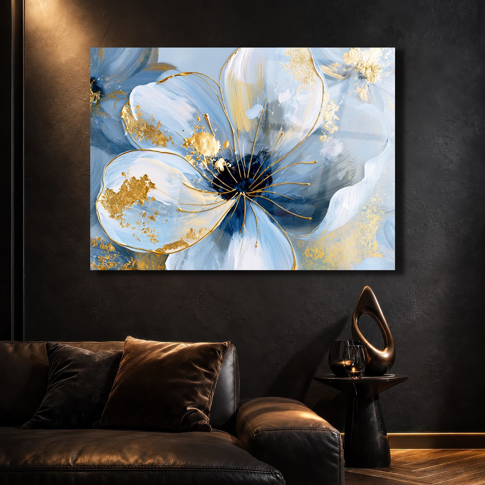 Horizontal Art-Themed Tempered Glass Wall Art 573