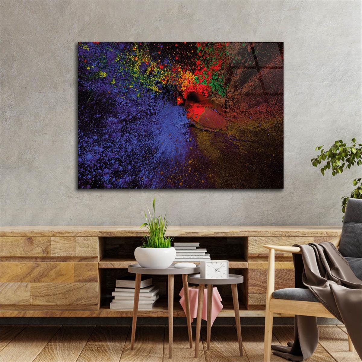Horizontal Art-Themed Tempered Glass Wall Art 346