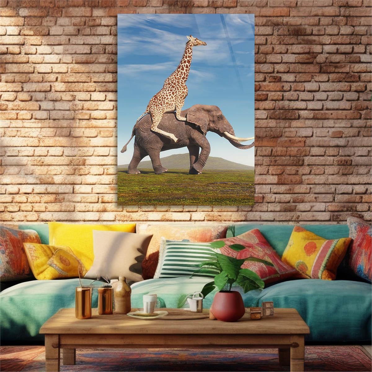 Tempered Glasss Wall Arts Natured-Themed
