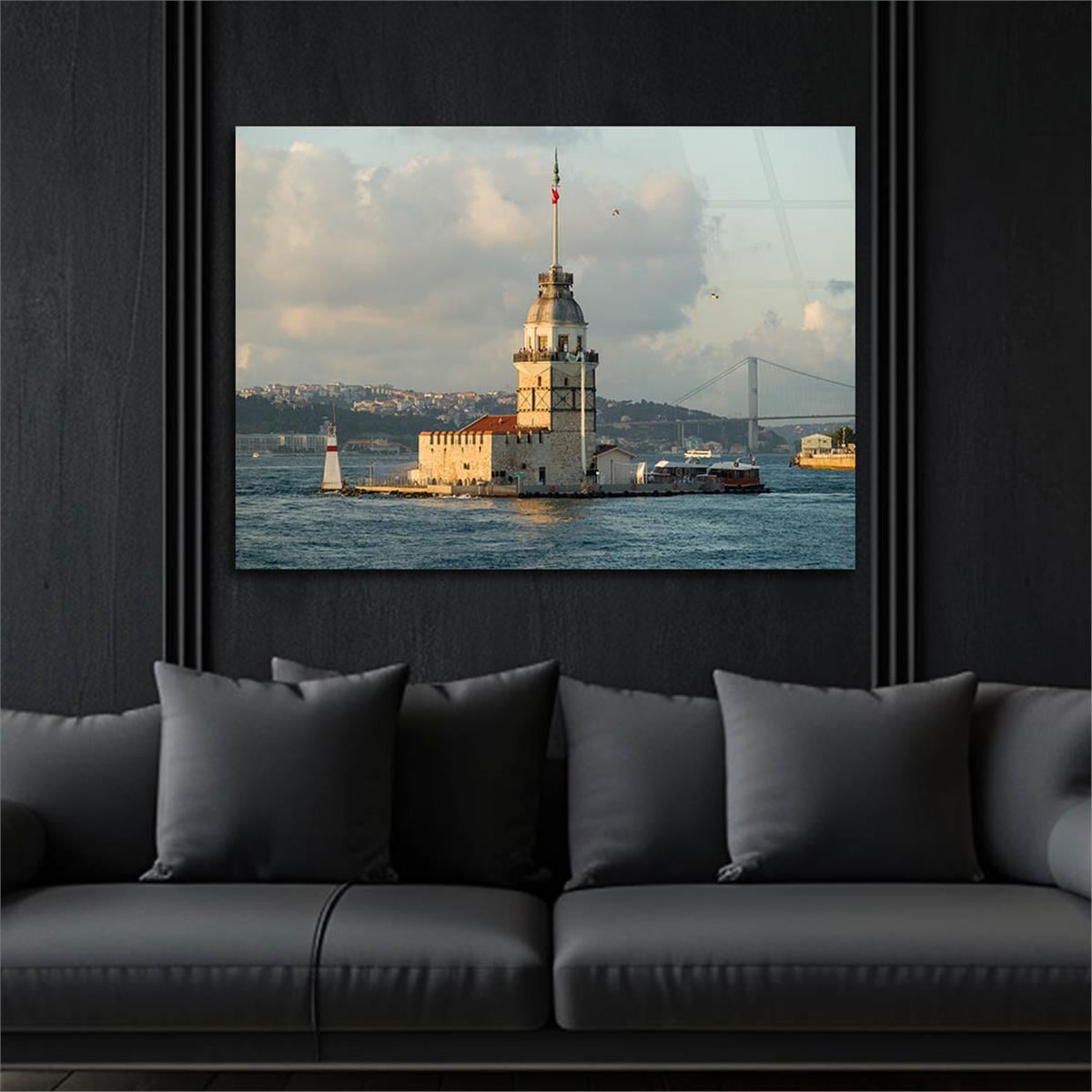 Horizontal Natured-Themed Tempered Glass Wall Art 269