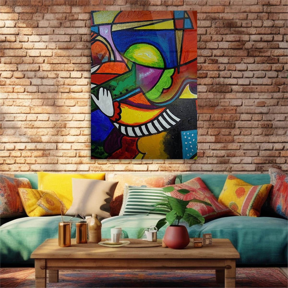 Tempered Glasss Wall Arts Art-Themed