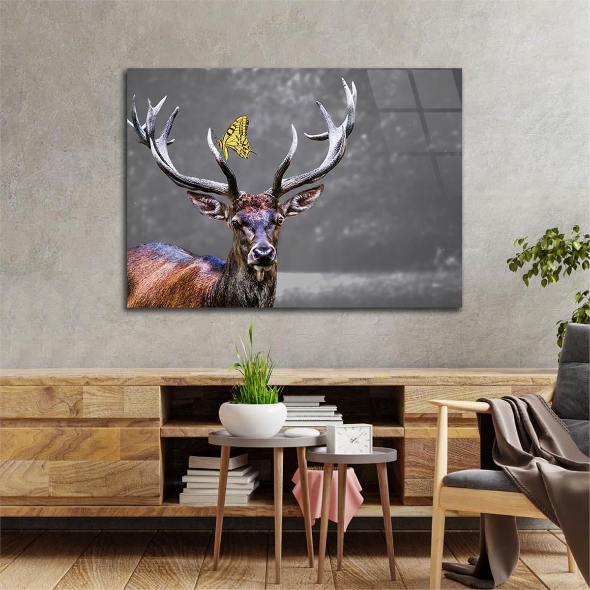 Horizontal Natured-Themed Tempered Glass Wall Art 299