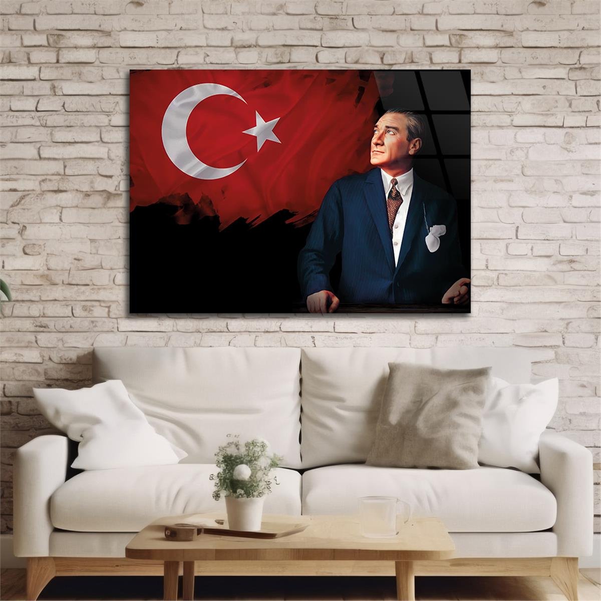 Horizontal National-Themed Tempered Glass Wall Art 63