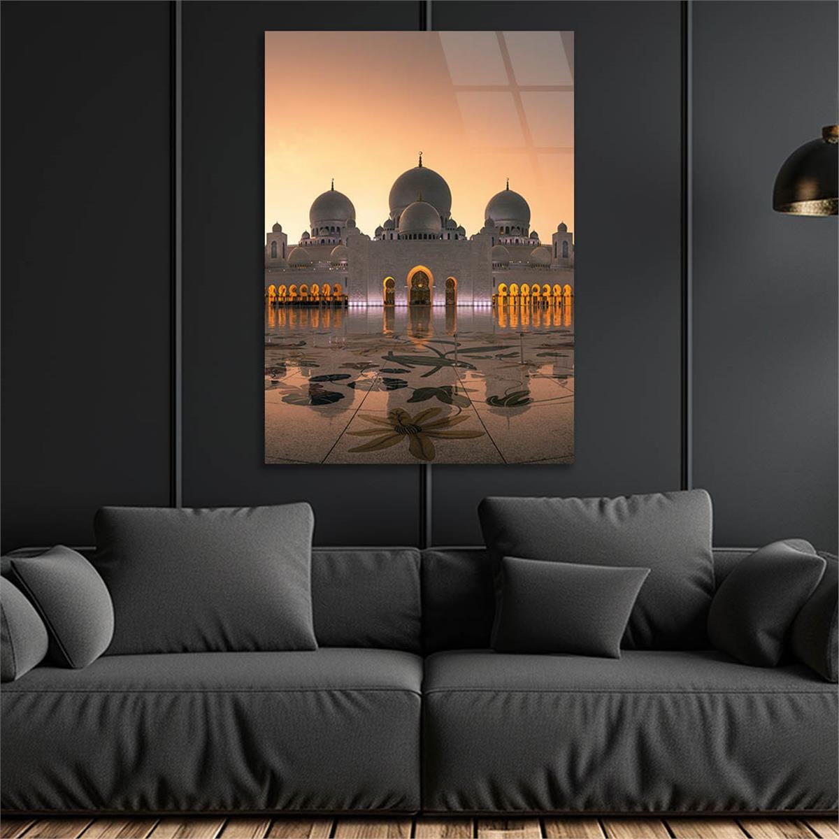 ŞEYH ZAYED CAMİİ GÖRSELLİ CAM TABLO