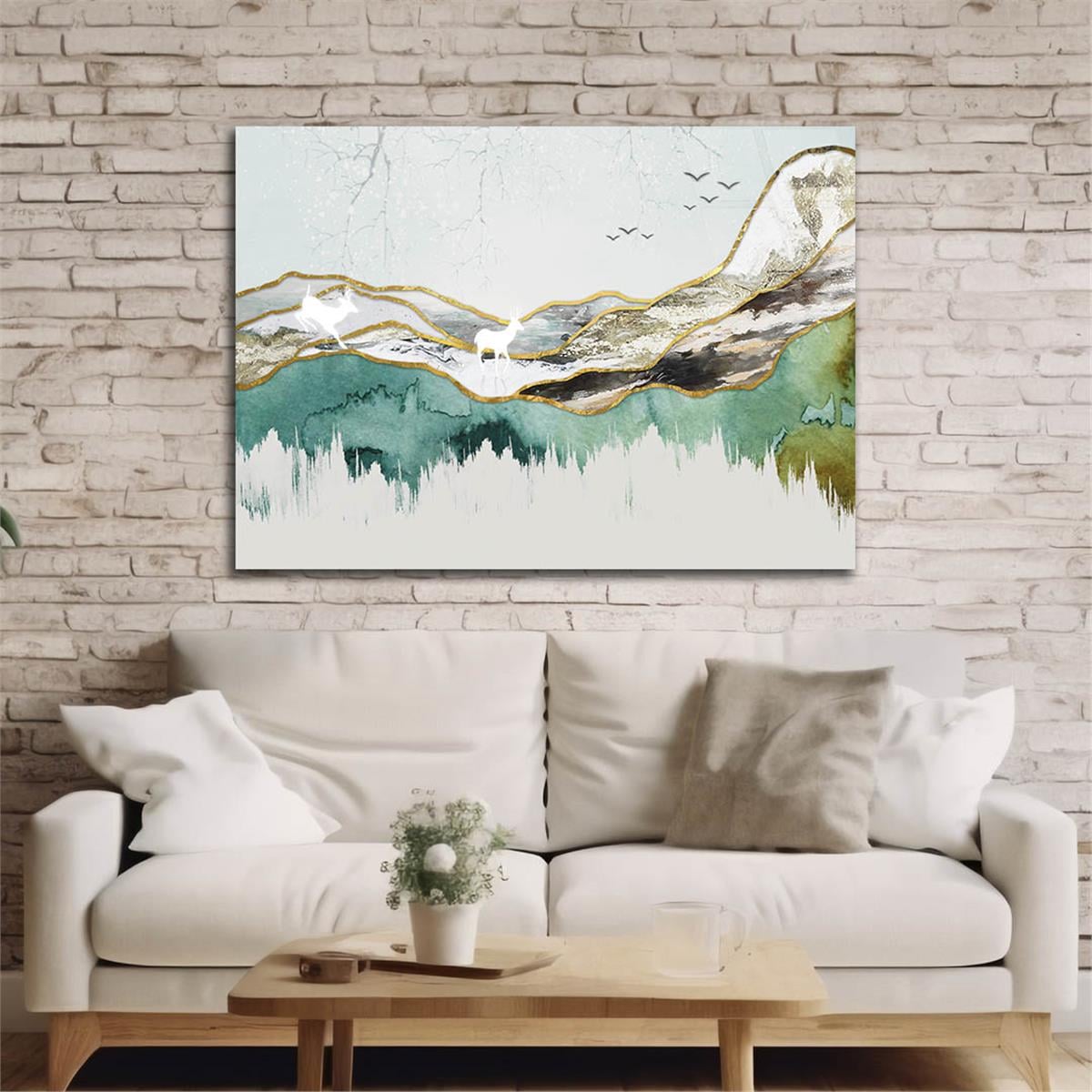 Horizontal Art-Themed Tempered Glass Wall Art 260