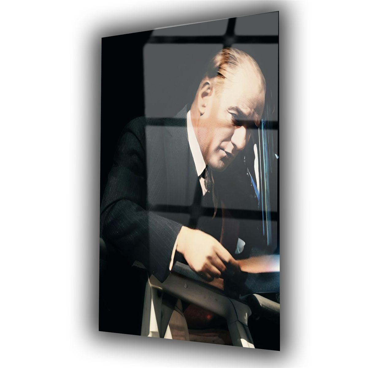 Dikey VatanTemalı Cam Tablo 214