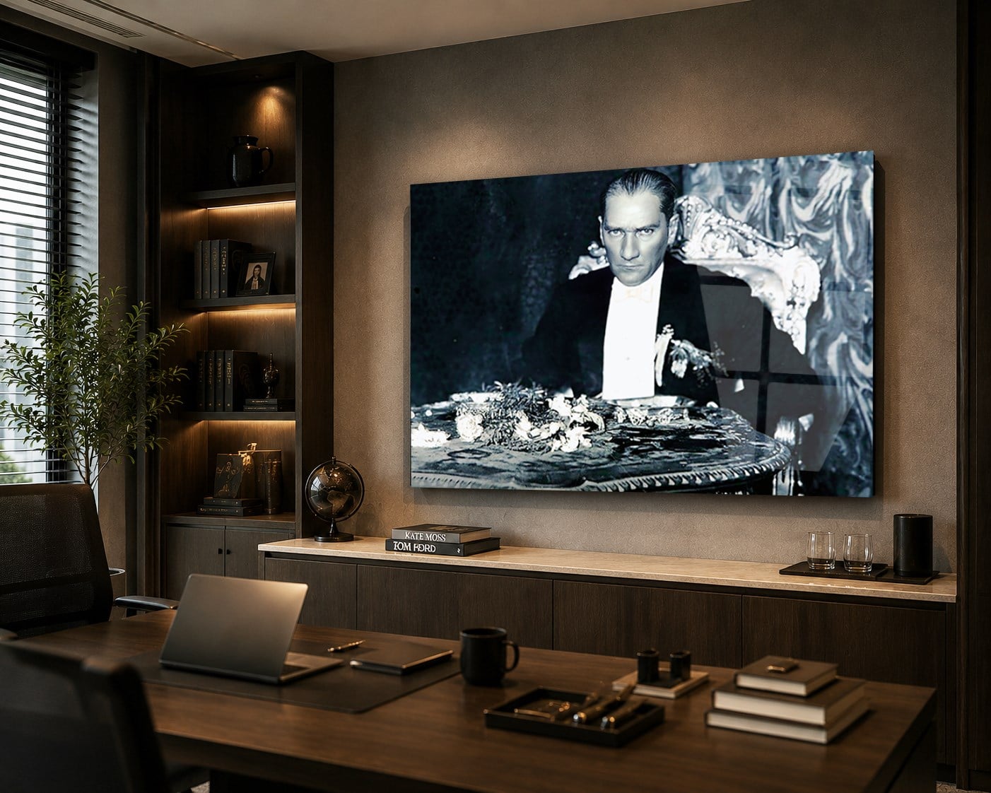 MUSTAFA KEMAL ATATÜRK GÖRSELLİ CAM TABLO