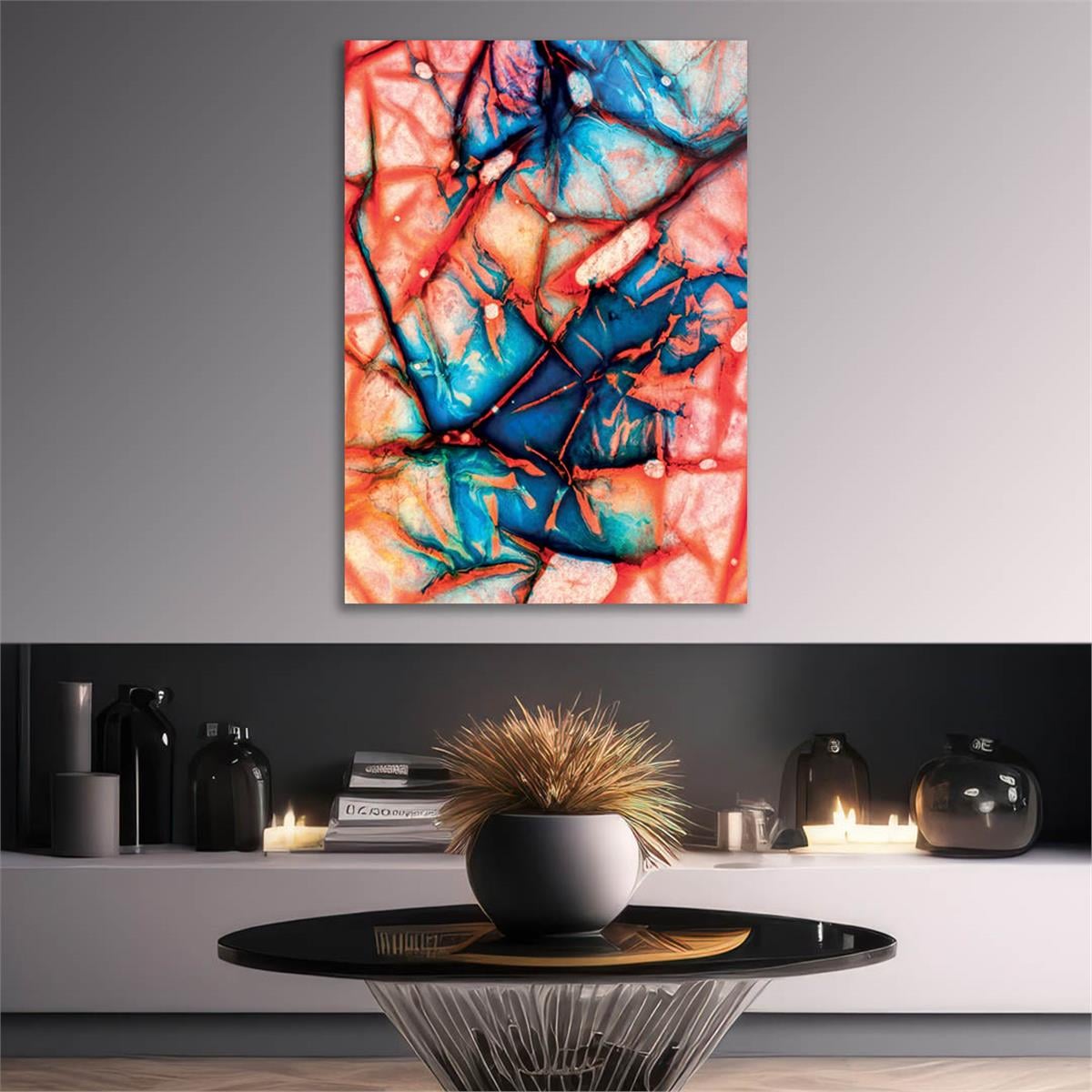 Vertical Tempered Glasss Wall Arts Art-Themed274
