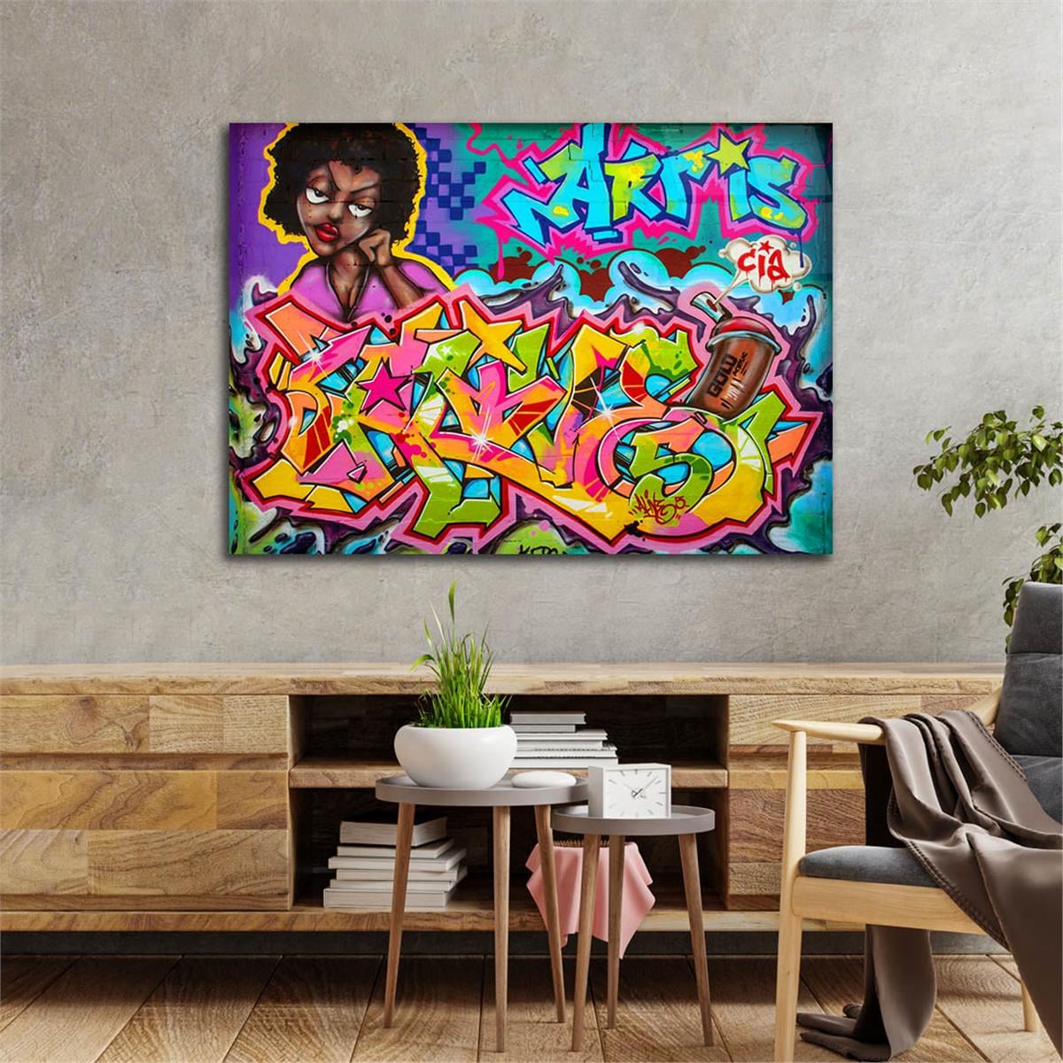 Sanat Temalı Cam Tablo 520