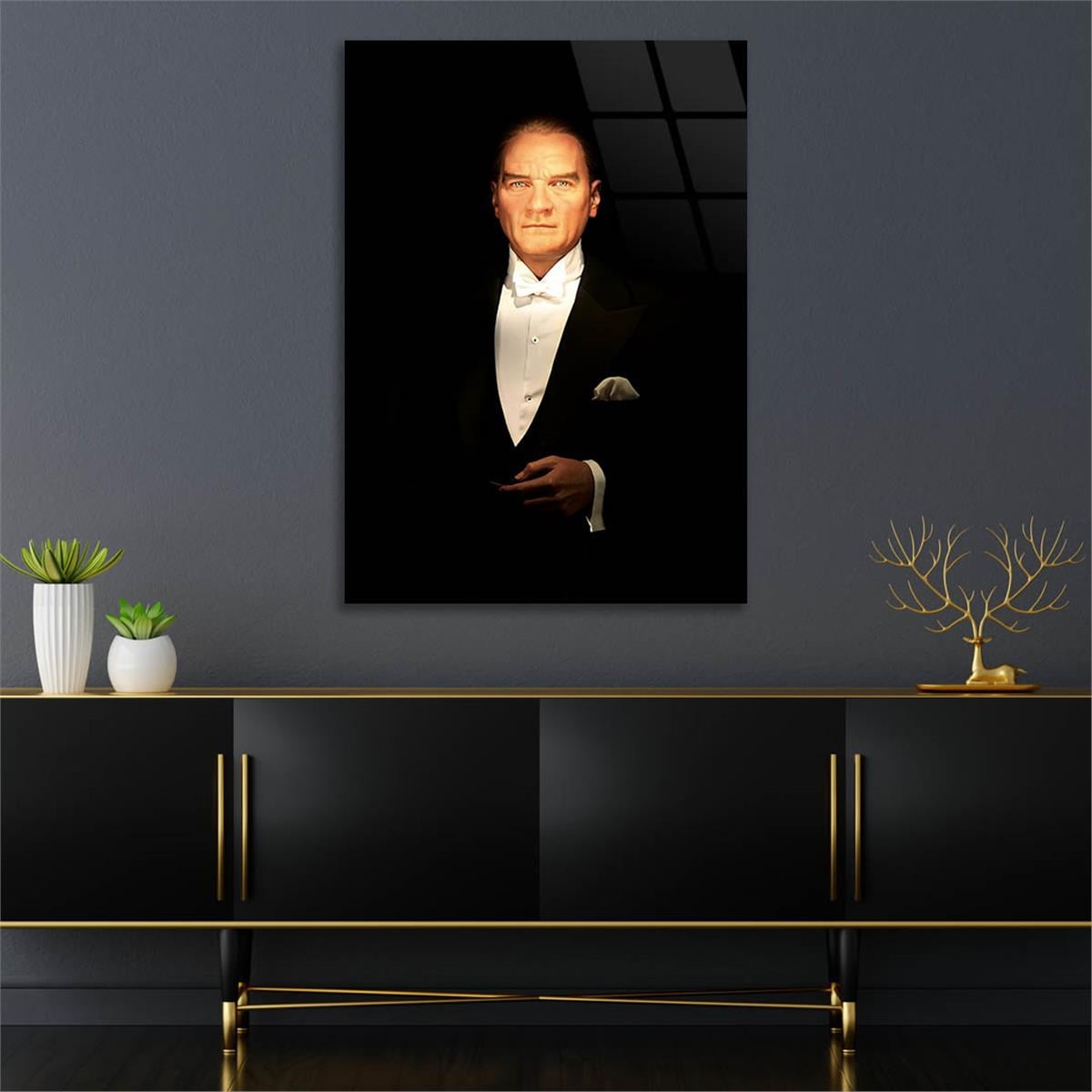 MUSTAFA KEMAL ATATÜRK Tempered Glasss Wall Art
