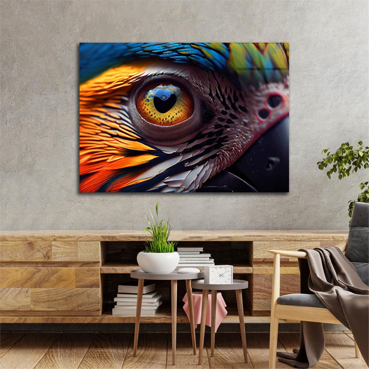 Horizontal Art-Themed Tempered Glass Wall Art 248