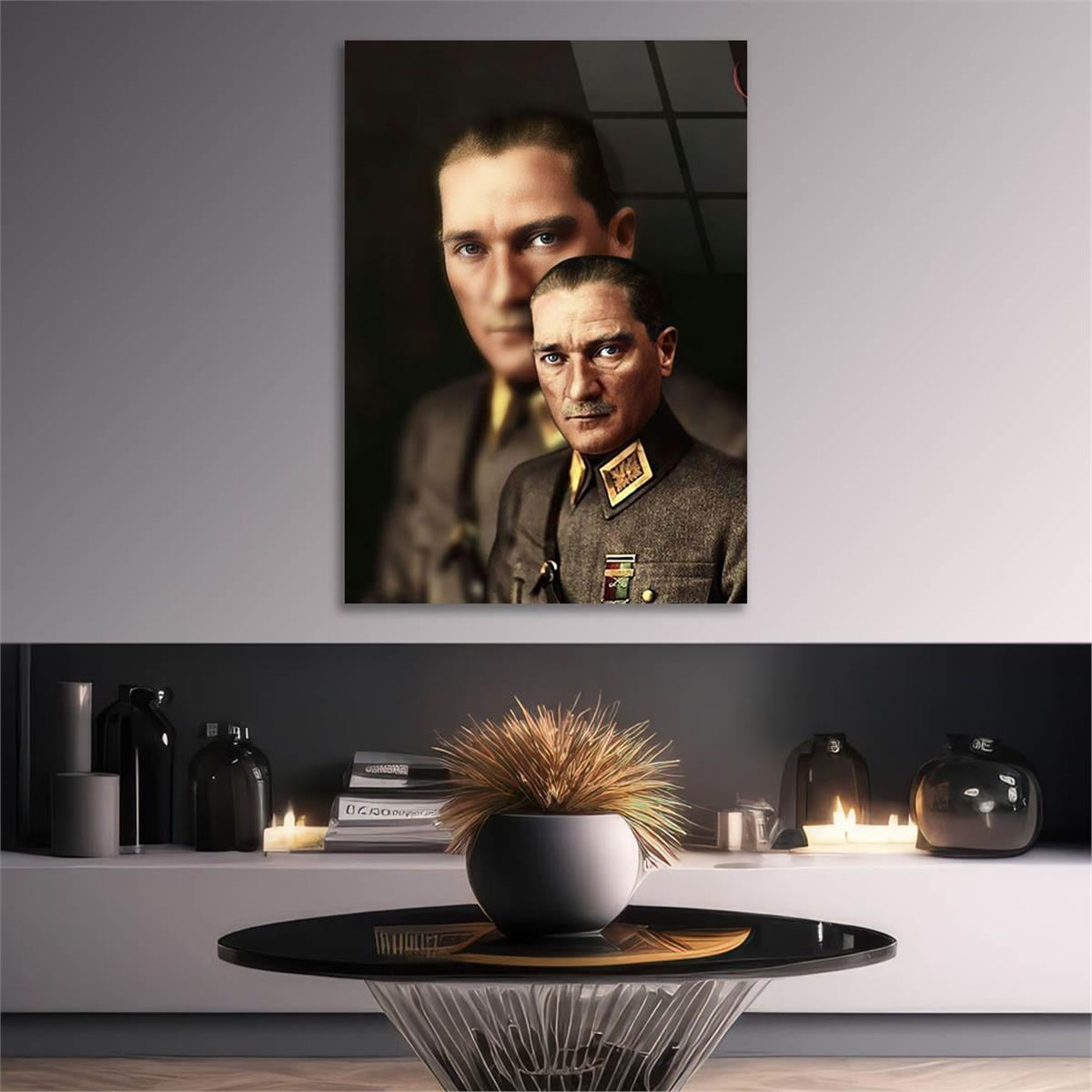 MUSTAFA KEMAL ATATÜRK Tempered Glasss Wall Art