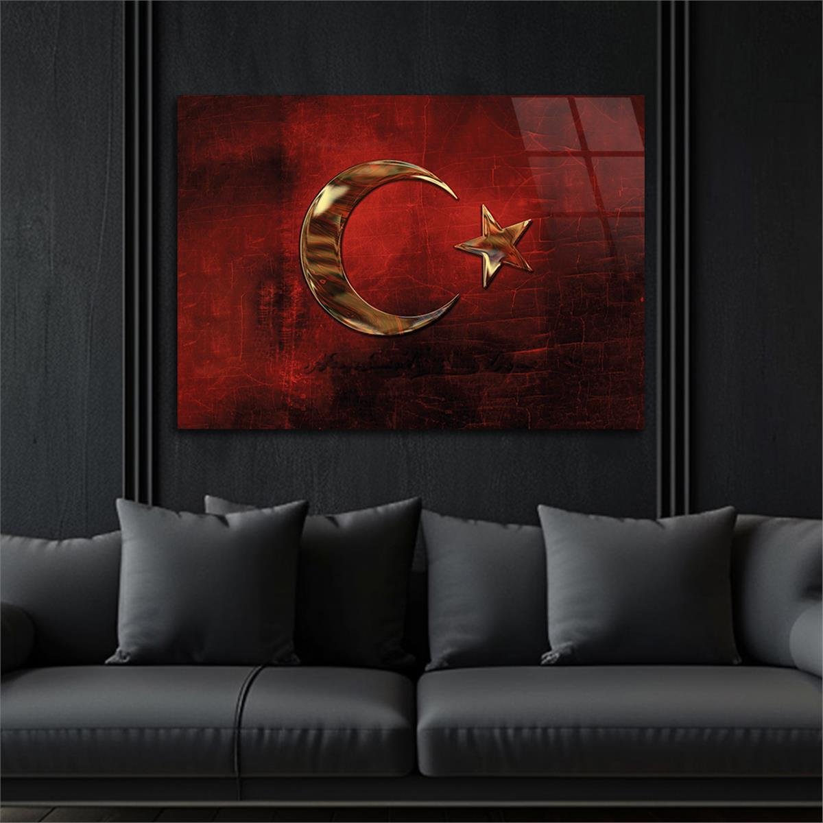Horizontal National-Themed Tempered Glass Wall Art 86