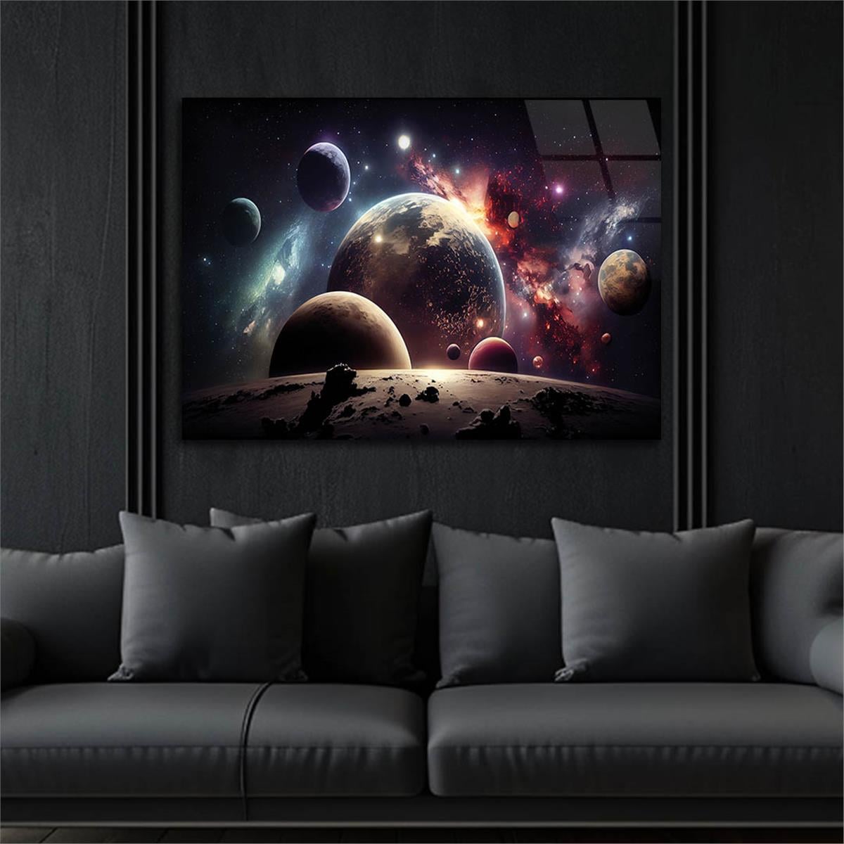 Horizontal Natured-Themed Tempered Glass Wall Art 293