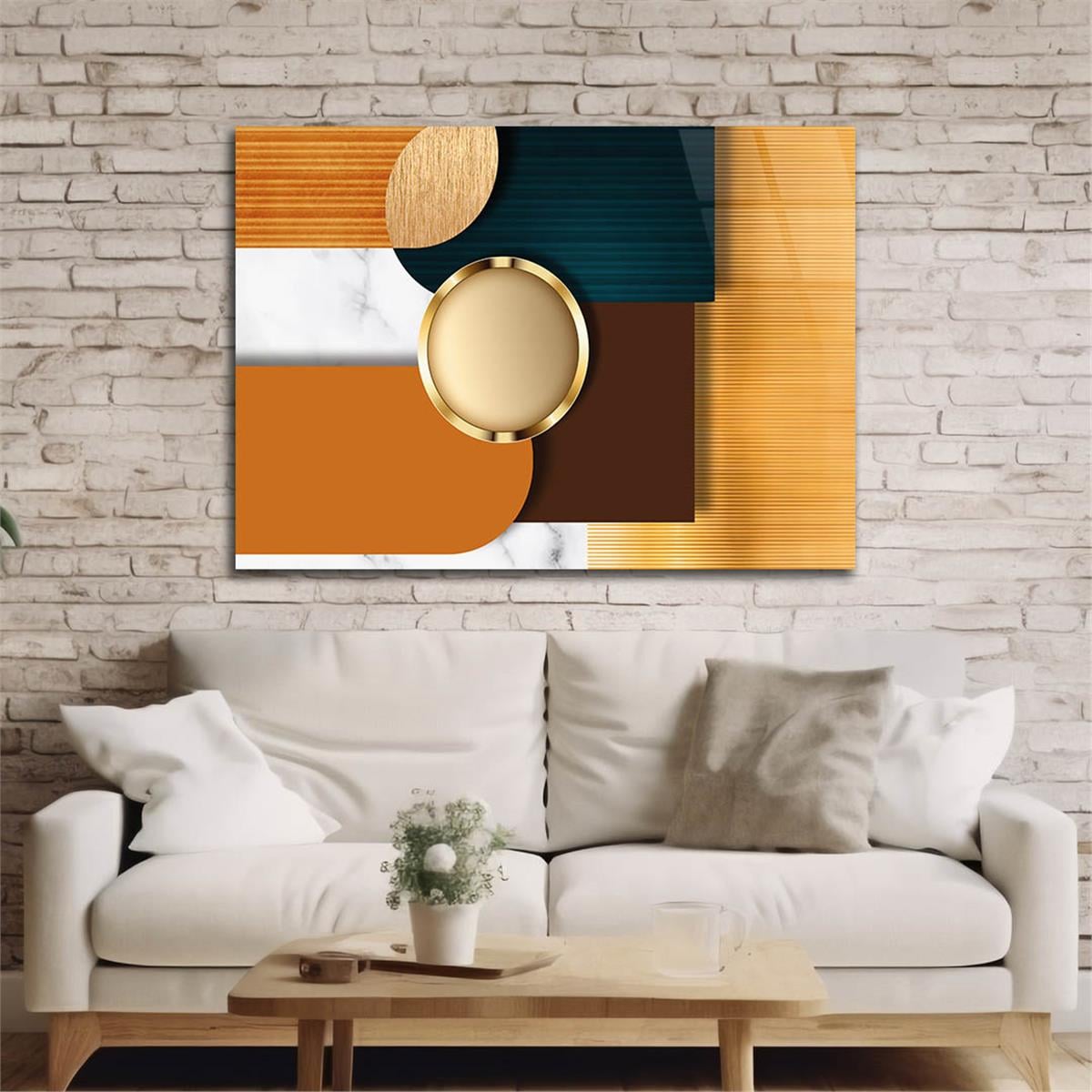 Horizontal Art-Themed Tempered Glass Wall Art 257