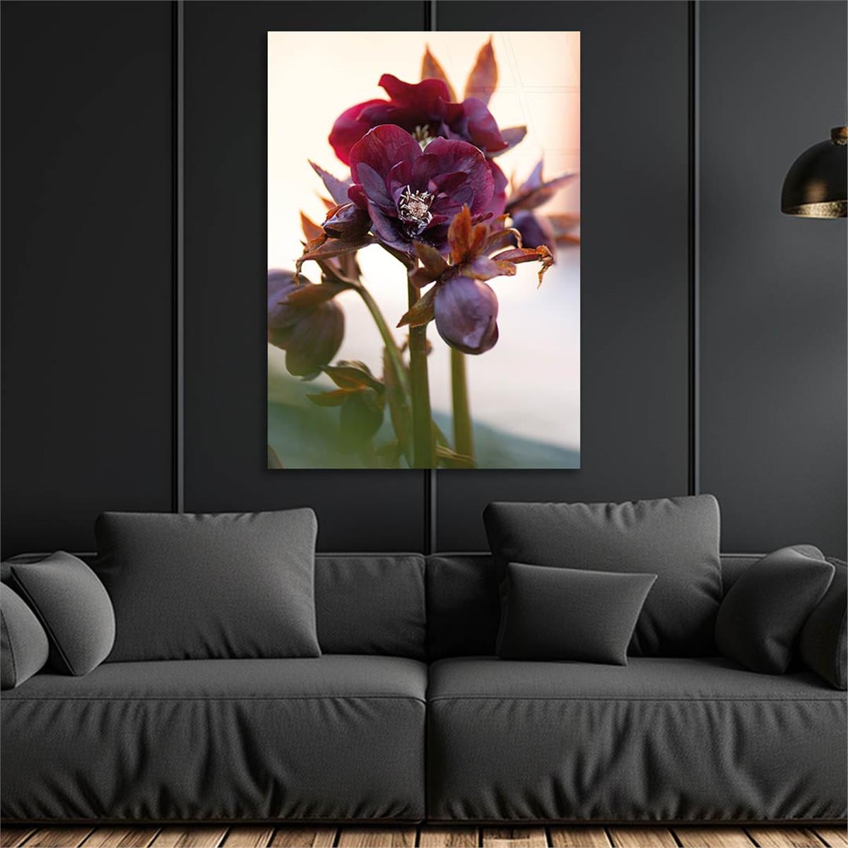 Vertical Tempered Glasss Wall Arts Natured-Themed115
