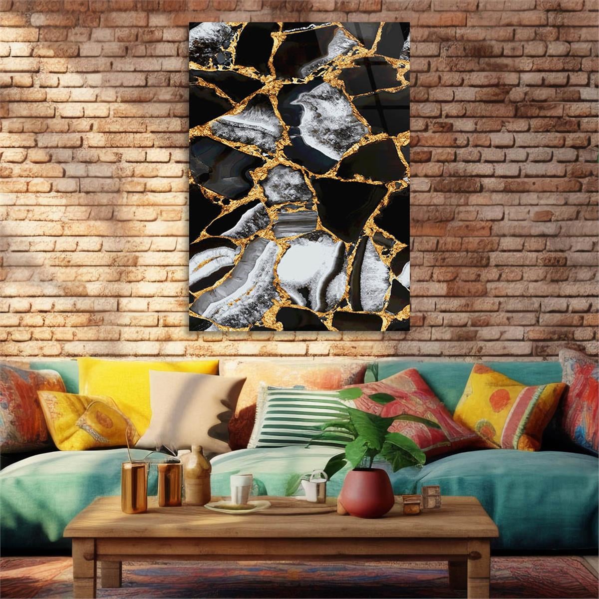 Tempered Glasss Wall Arts Art-Themed