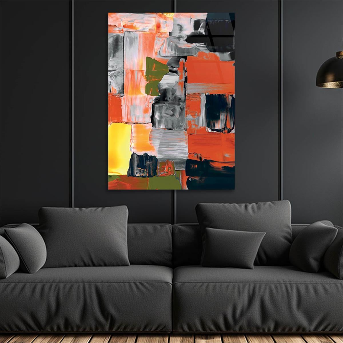 Vertical Tempered Glasss Wall Arts Art-Themed234